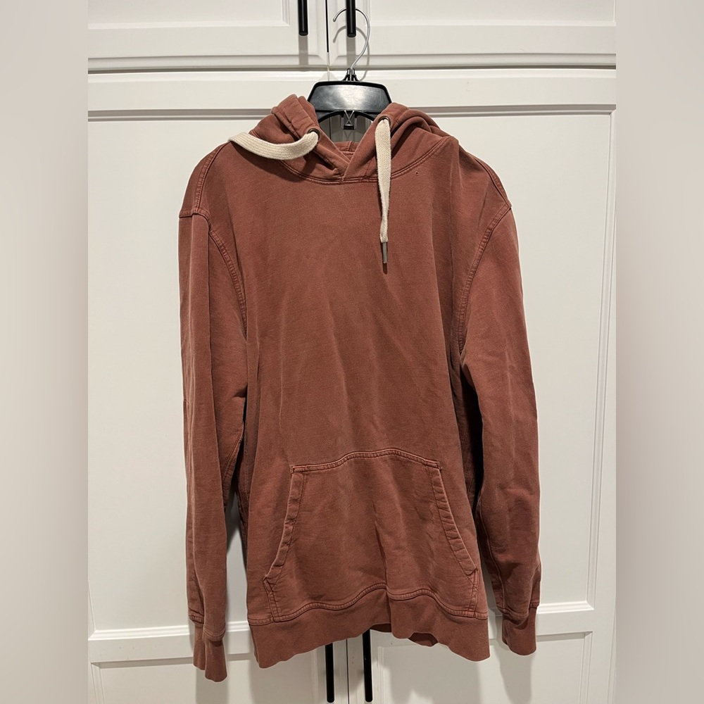 Buck Mason Brick Red Medium Hoodie Sweatshirt